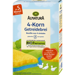 Alnatura Bio 4-Korn-Getreidebrei ab 5. Monat 250 g 