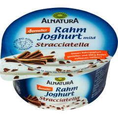 Alnatura Demeter Rahmjoghurt mild Stracciatella 10 % Fett 150 g 