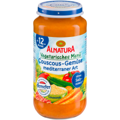 Alnatura Demeter Vegetarisches Menü Couscous-Gemüse mediterraner Art ab 12. Monat 250 g 