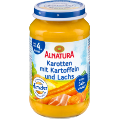 Alnatura Demeter Karotten mit Kartoffel & Lachs nach dem 4. Monat 190 g 