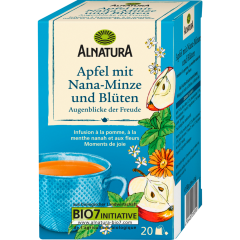 Alnatura Bio Apfel mit Nana-Minze und Blüten 20 Teebeutel 