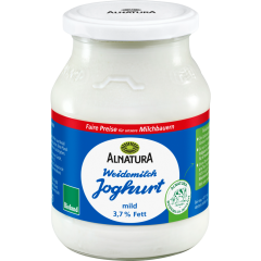Alnatura Bio Weidemilch Joghurt mild Natur 3,7 % Fett 500 g 