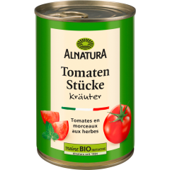 Alnatura Bio Tomatenstücke Kräuter 400 g 