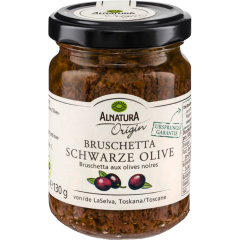 Alnatura Bio Origin Bruschetta Schwarze Olive 130 g 