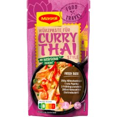 Maggi Food Travel Würzpaste für Curry Thai Style für 2 Portionen 