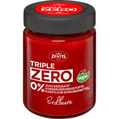 Zentis Triple Zero Fruchtaufstrich Erdbeere 185 g 