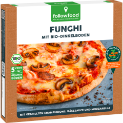 followfood Bio Pizza Funghi mit Dinkelboden 285 g 