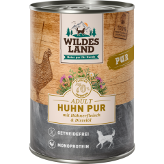 Wildes Land Huhn Pur Hundefutter 400 g 
