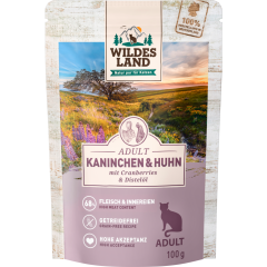 Wildes Land Adult Kaninchen & Huhn 100 g 