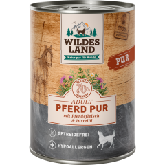 Wildes Land Nassfutter für Hund mit Pferd Pur 400 g 