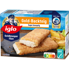 iglo MSC Goldknusper-Filet Gold-Backteig 3 Stück 