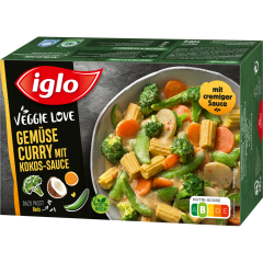 iglo Veggie Love Gemüse Curry mit Kokos-Sauce 400 g 