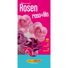 Decocino Rosen aus Esspapier rosa/lila 8 g 