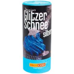 Decocino Glitzer-Schnee Silber 100 g 