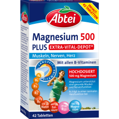 Abtei Magnesium 500 Plus Extra-Vital-Depot 42 Tabletten 