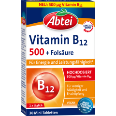 Abtei Vitamin B12 500 Plus 30 Tabletten 