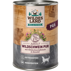 Wildes Land Adult Wildschwein Pur 400 g 