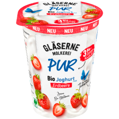 Gläserne Molkerei Bio Joghurt mild Erdbeere 380 g 