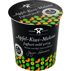Hemme Milch Wedemark Fruchtjoghurt Apfel-Kiwi-Melone 3,7 % Fett 400 g 