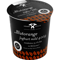 Hemme Milch Wedemark Blutorange Joghurt mild 3,7 % Fett 400 g 