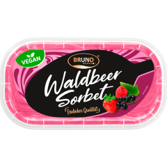 Bruno Gelato Speiseeis Waldbeer Sorbet 900 ml 
