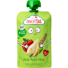 FruchtBar Bio Fuchtpüree Birne-Apfel-Hirse 100 g 