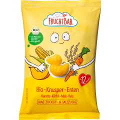 FruchtBar Bio Knusper-Enten Karotte, Kürbis, Mais & Reis 30 g 