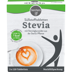 borchers Stevia Süßstofftabletten Nachfüllpackung 120 Stück 