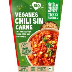 Tress Brüder Bio Veganes Chili sin Carne mit Naturreis 420 g 