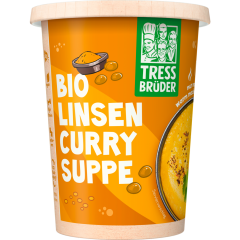 Tress Brüder Frische Bio Linsen Curry Suppe 450 ml 