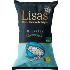 Lisas Bio-Kesselchips Bio Meersalz 125 g 