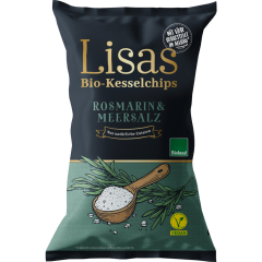Lisas Bio-Kesselchips Bio Rosmarin & Meersalz 125 g 