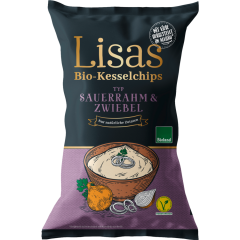 Lisas Bio-Kesselchips Bio Sauerrahm & Frühlingszwiebel 125 g 