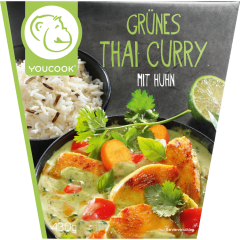 YOUCOOK Grünes Thai Curry mit Huhn 430 g 