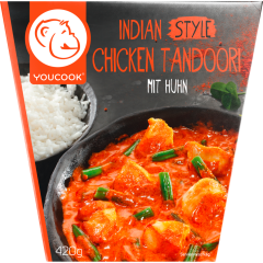 YOUCOOK Indian Style Chicken Tandoori mit Huhn 420 g 