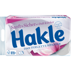 Hakle Sanft & Sicher Toilettenpapier 4-lagig 8 x 130 Blatt 