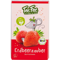TeeFee Bio Erdbeerzauber Früchtetee 20 Teebeutel 