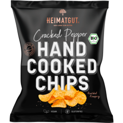 Heimatgut Bio Hand Cooked Chips Cracked Pepper 125 g 