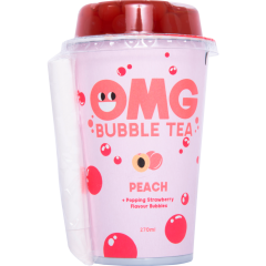 OMG Bubble Tea Peach + Strawberry 0,27 l 