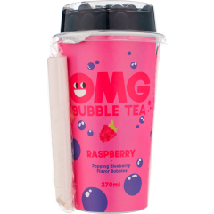 OMG Bubble Tea Raspberry + Blueberry 0,27 l 