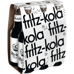 fritz-kola ohne Zucker - 6-Pack 6 x 0,33 l 