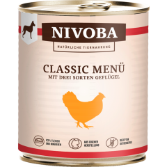 NIVOBA Classic Menü mit drei Sorten Geflügel 800 g 