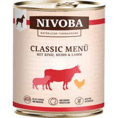 NIVOBA Classic Menü mit Rind, Huhn & Lamm 800 g 