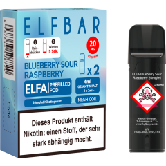 ELFBAR Elfa Pods Blueberry Sour Raspberry – 20 mg/ml 2 x 2 ml 