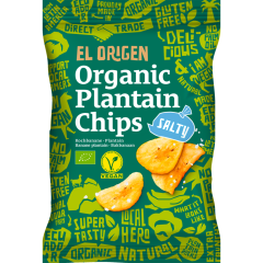 EL ORIGEN Bio Kochbananen Chips mit Meersalz 80 g 