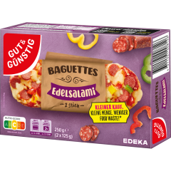 GUT&GÜNSTIG Pizza-Baguettes Edelsalami 250 g 