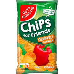GUT&GÜNSTIG Paprika-Chips geriffelt 200 g 