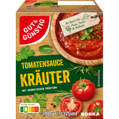 GUT&GÜNSTIG Pastasauce Kräuter 390 g 