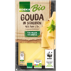 EDEKA Bio Gouda in Scheiben 48% Fett i. Tr. 200g 