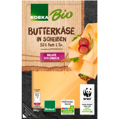 EDEKA Bio Butterkäse  in Scheiben 50% Fett i.Tr. 200 g 